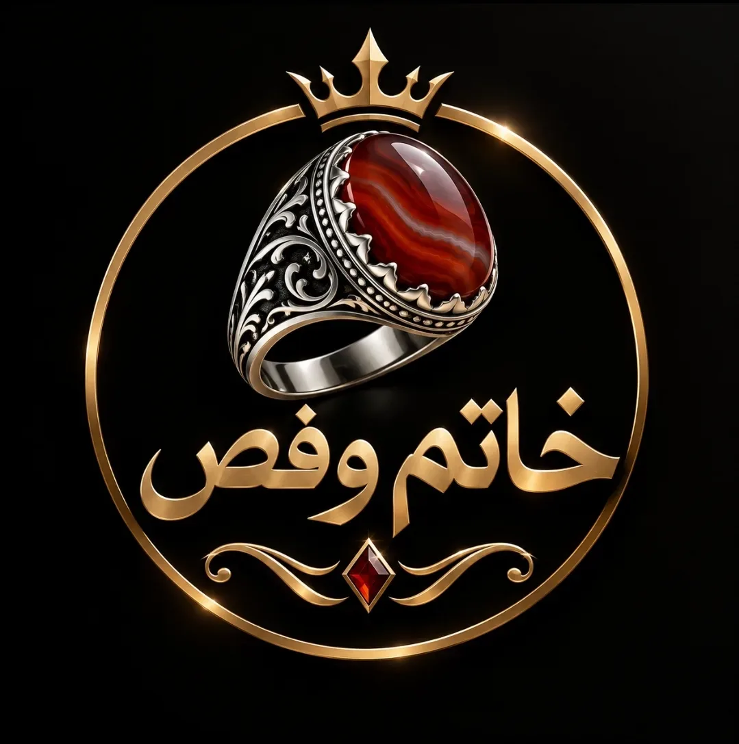 خاتم فضه عقيق — خاتم وفص